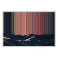 Ingelijst canvas, 36×24", witte lijst