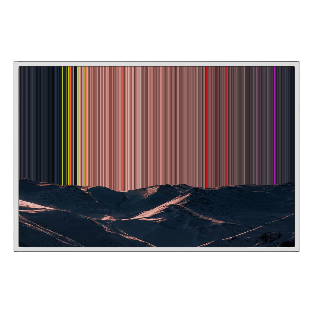 Ingelijst canvas, 36×24", witte lijst