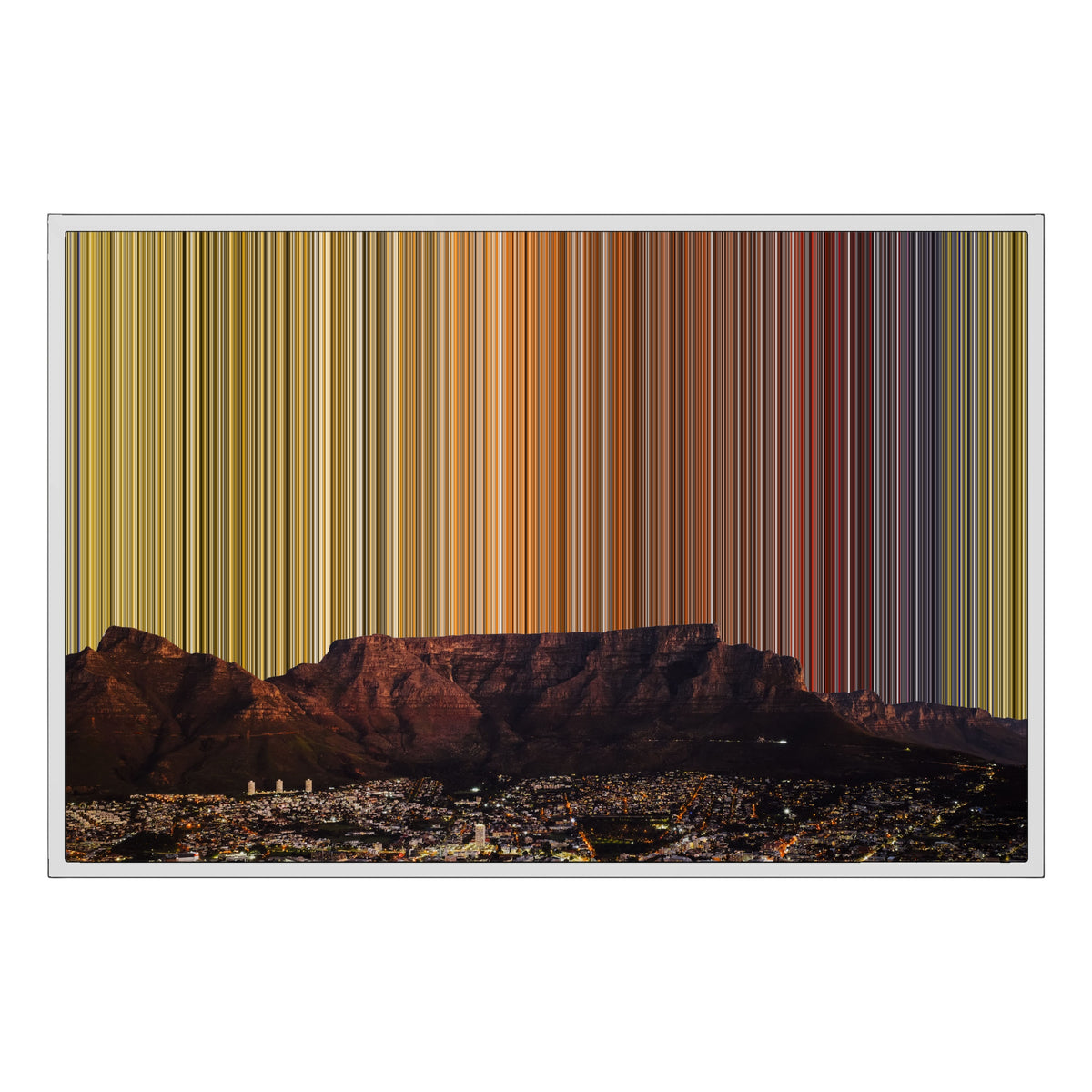 36×24" Framed Canvas - White Frame variant