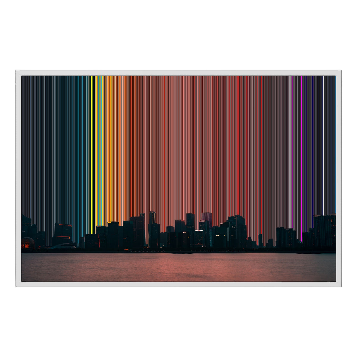 Gerahmtes Leinwandbild im Format 36×24", weißer Rahmen