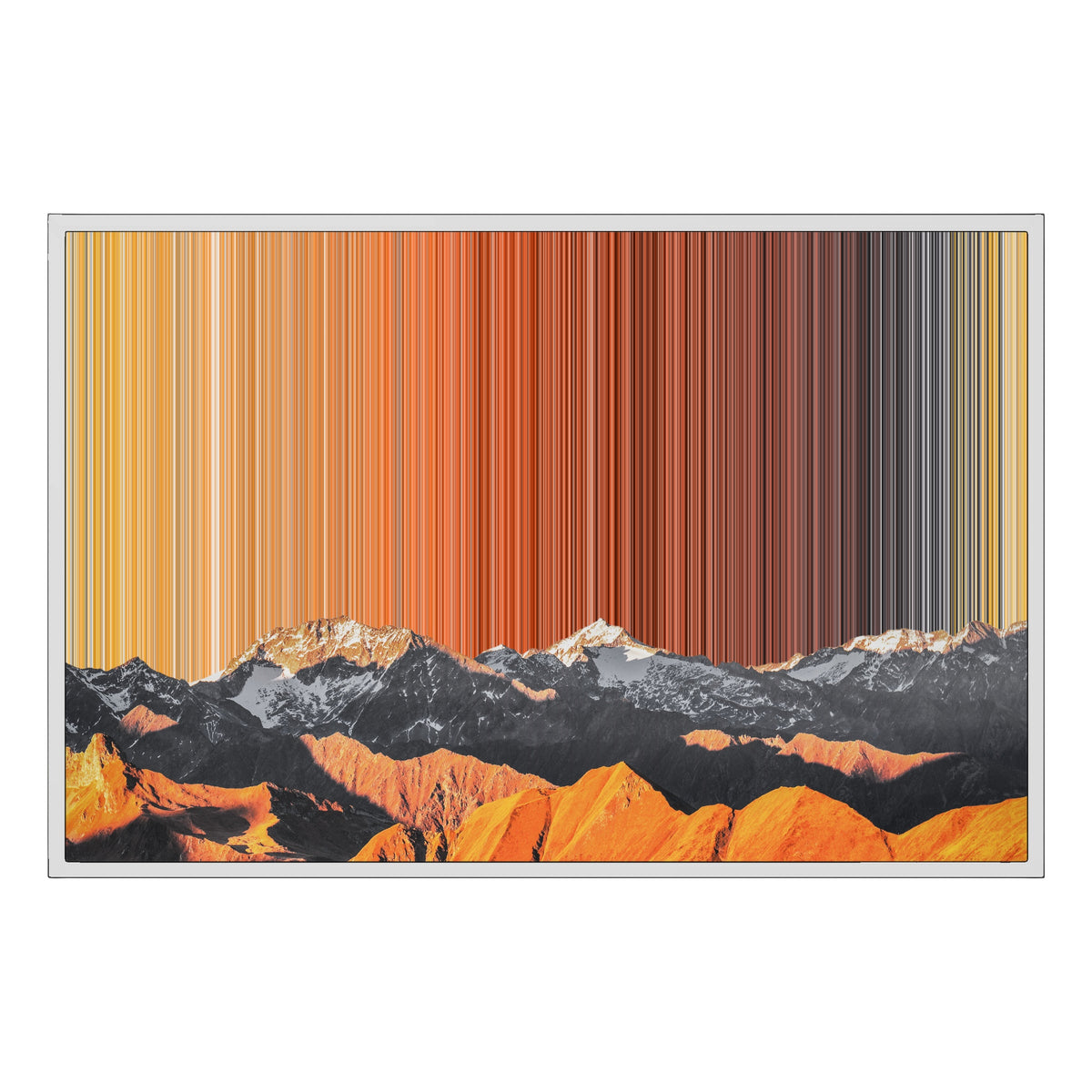 Toile encadrée, format 36×24", cadre blanc