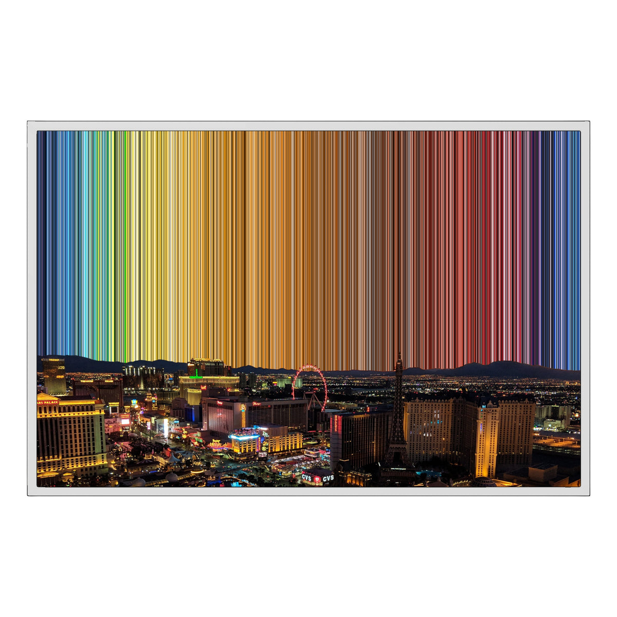 36×24" Framed Canvas - White Frame variant