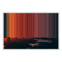 36×24" Framed Canvas - White Frame variant