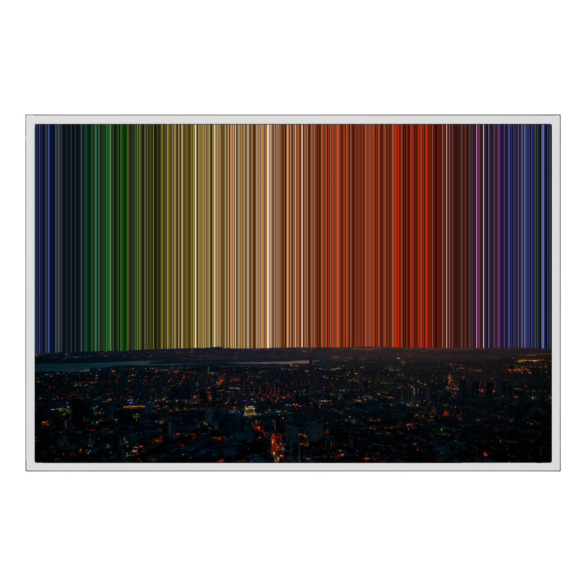 36×24" Framed Canvas - White Frame variant