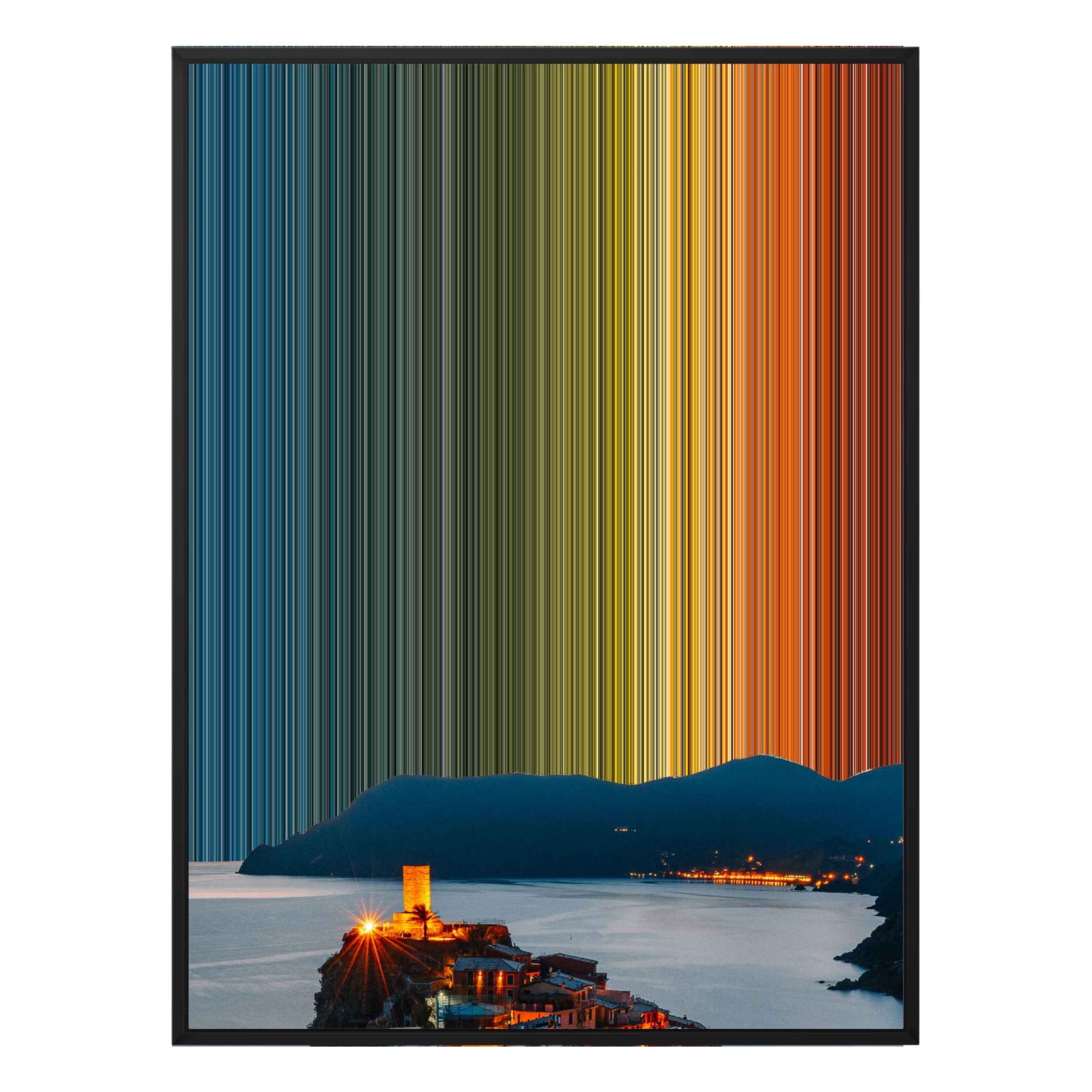 36×32" Framed Canvas - Black Frame variant