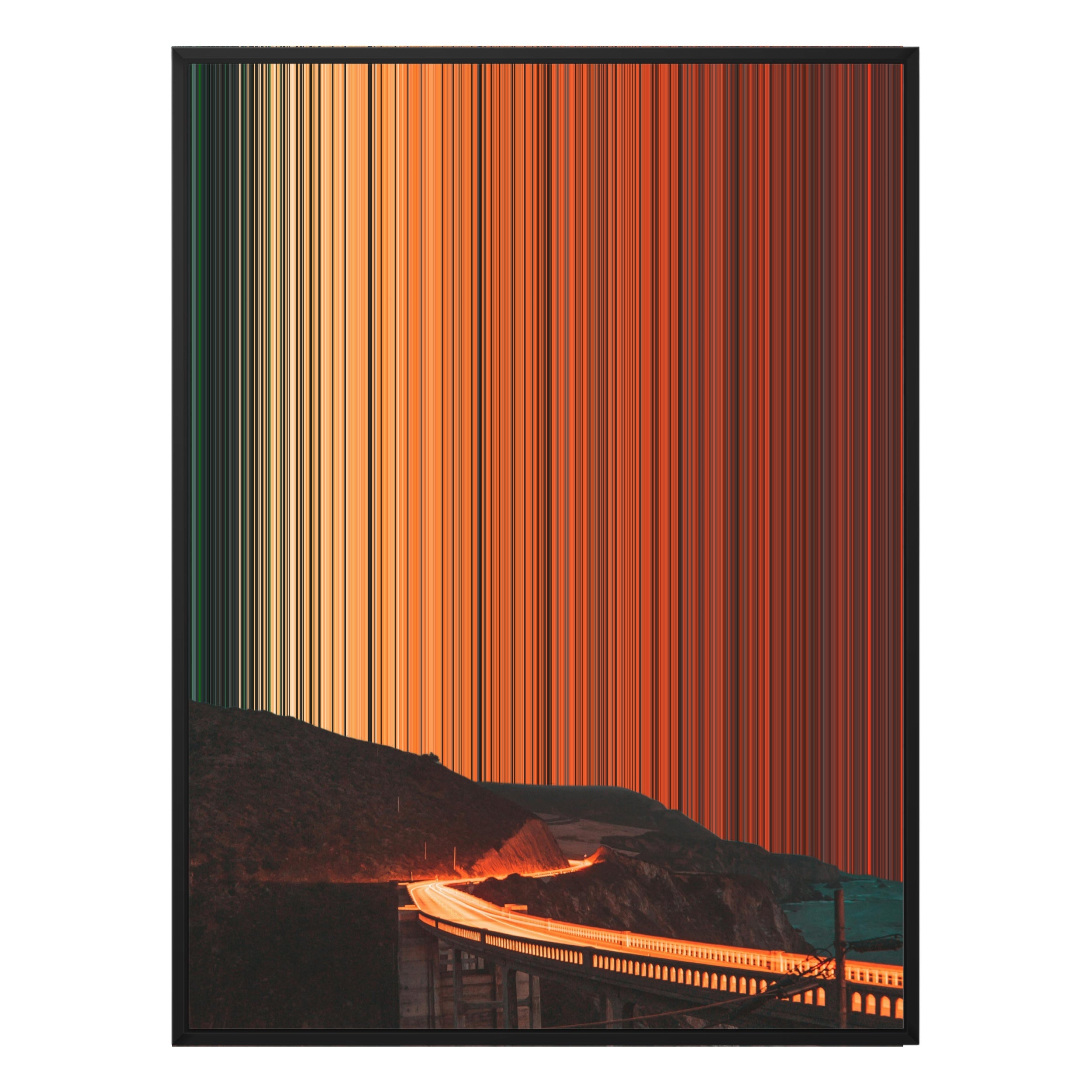 36×32" Framed Canvas - Black Frame variant