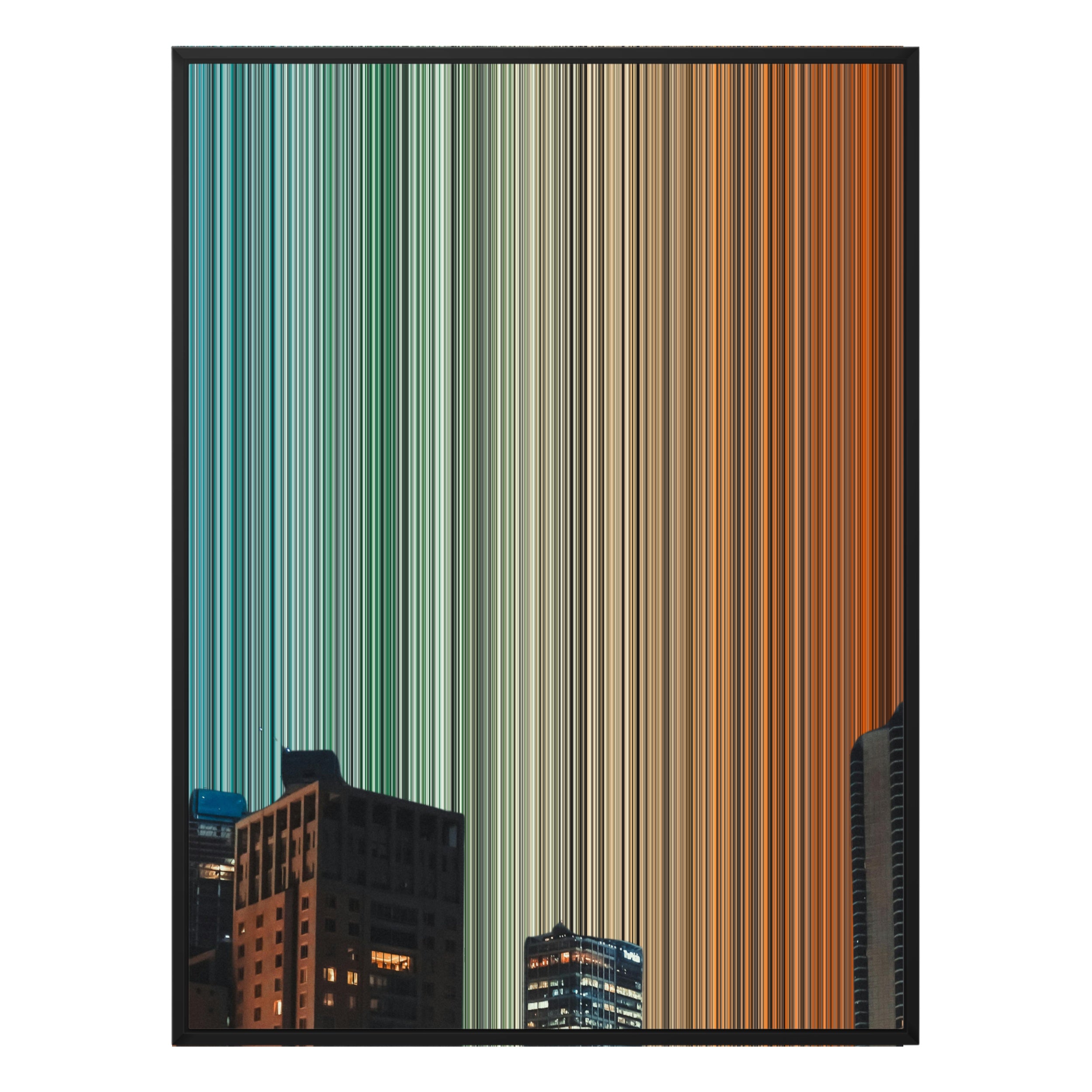 36×32" Framed Canvas - Black Frame variant