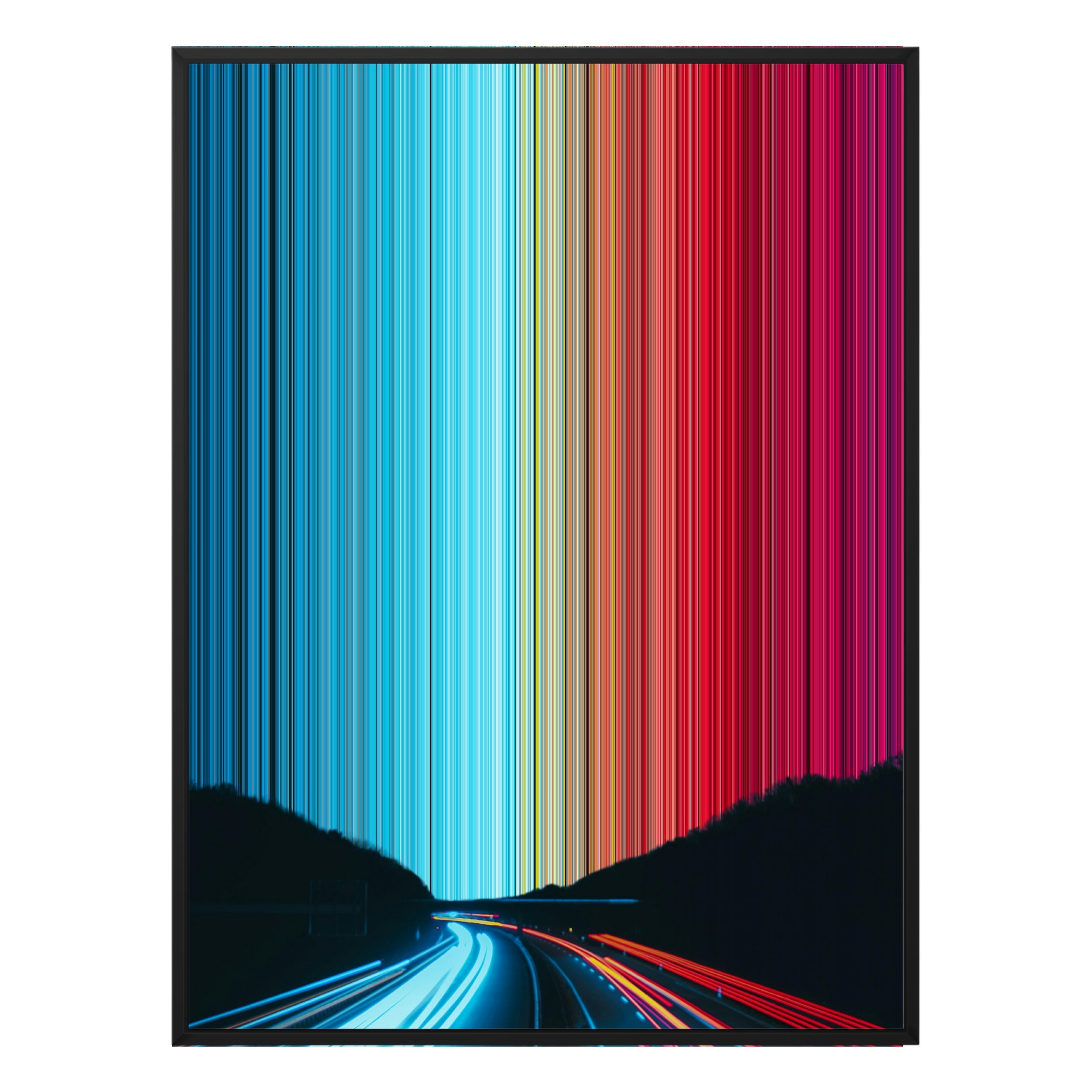 36×32" Framed Canvas - Black Frame variant