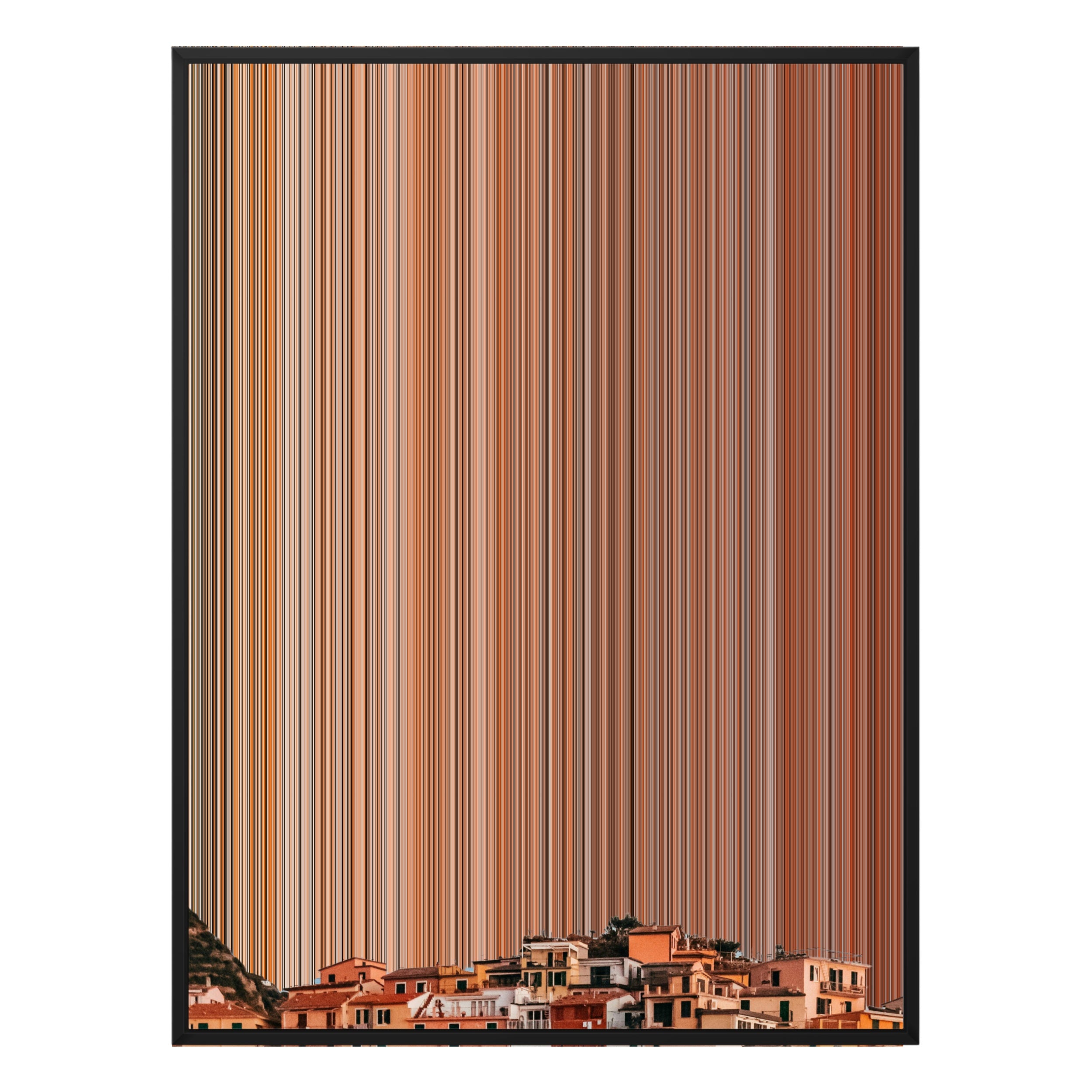 36×32" Framed Canvas - Black Frame variant