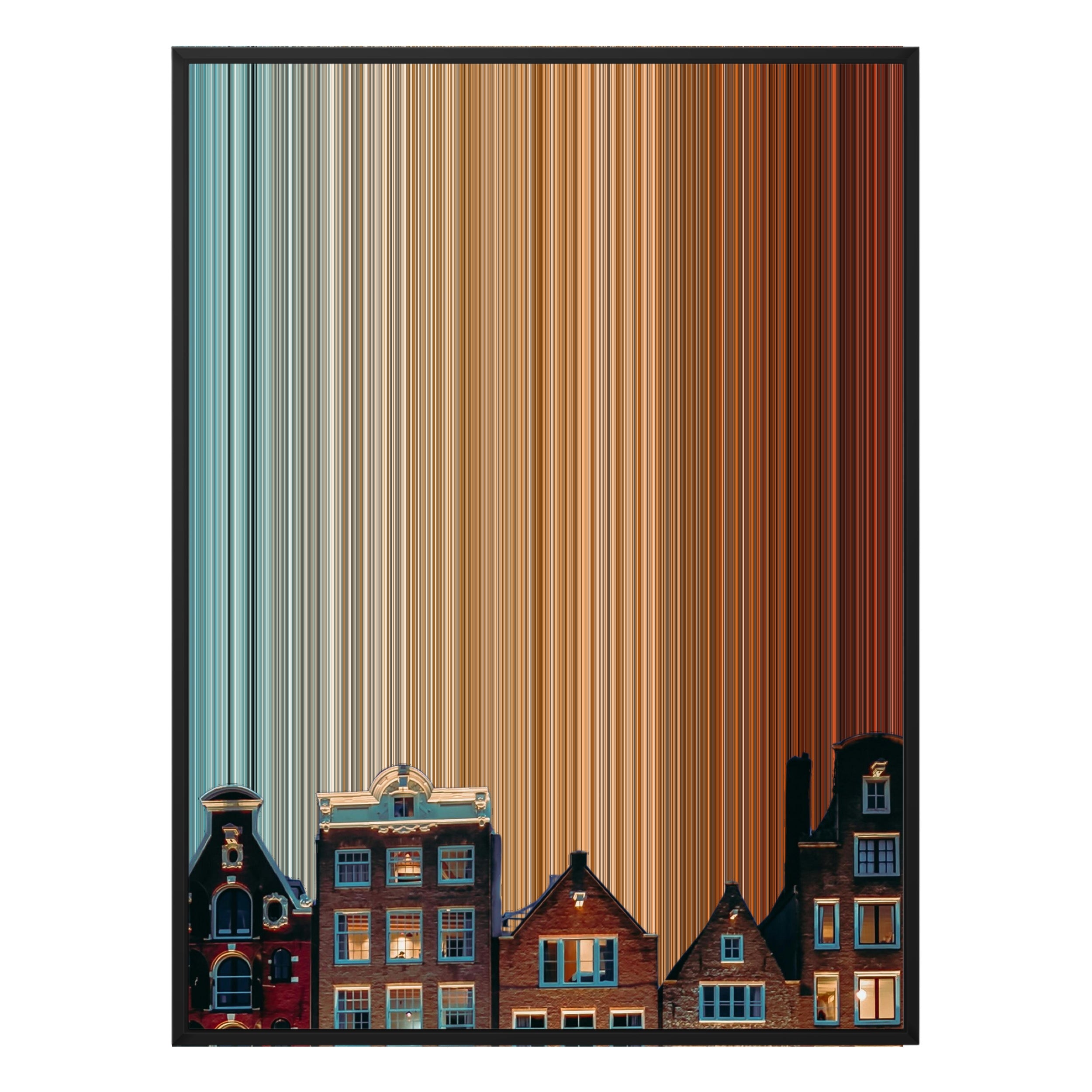 36×32" Framed Canvas - Black Frame variant