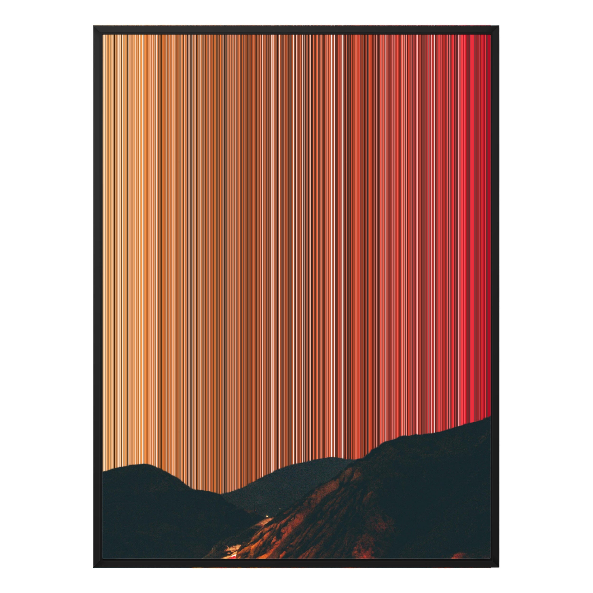 36×32" Framed Canvas - Black Frame variant