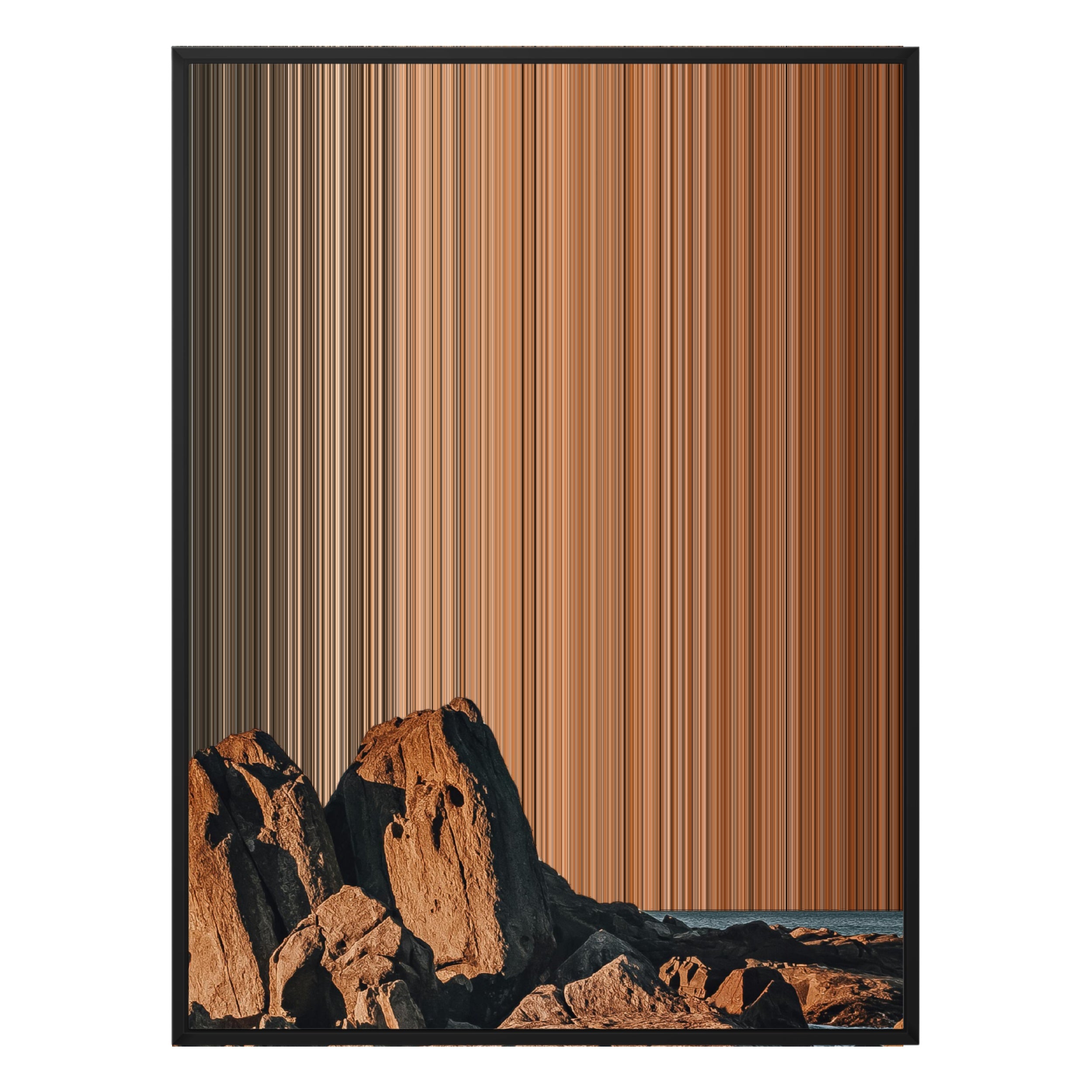 36×32" Framed Canvas - Black Frame variant