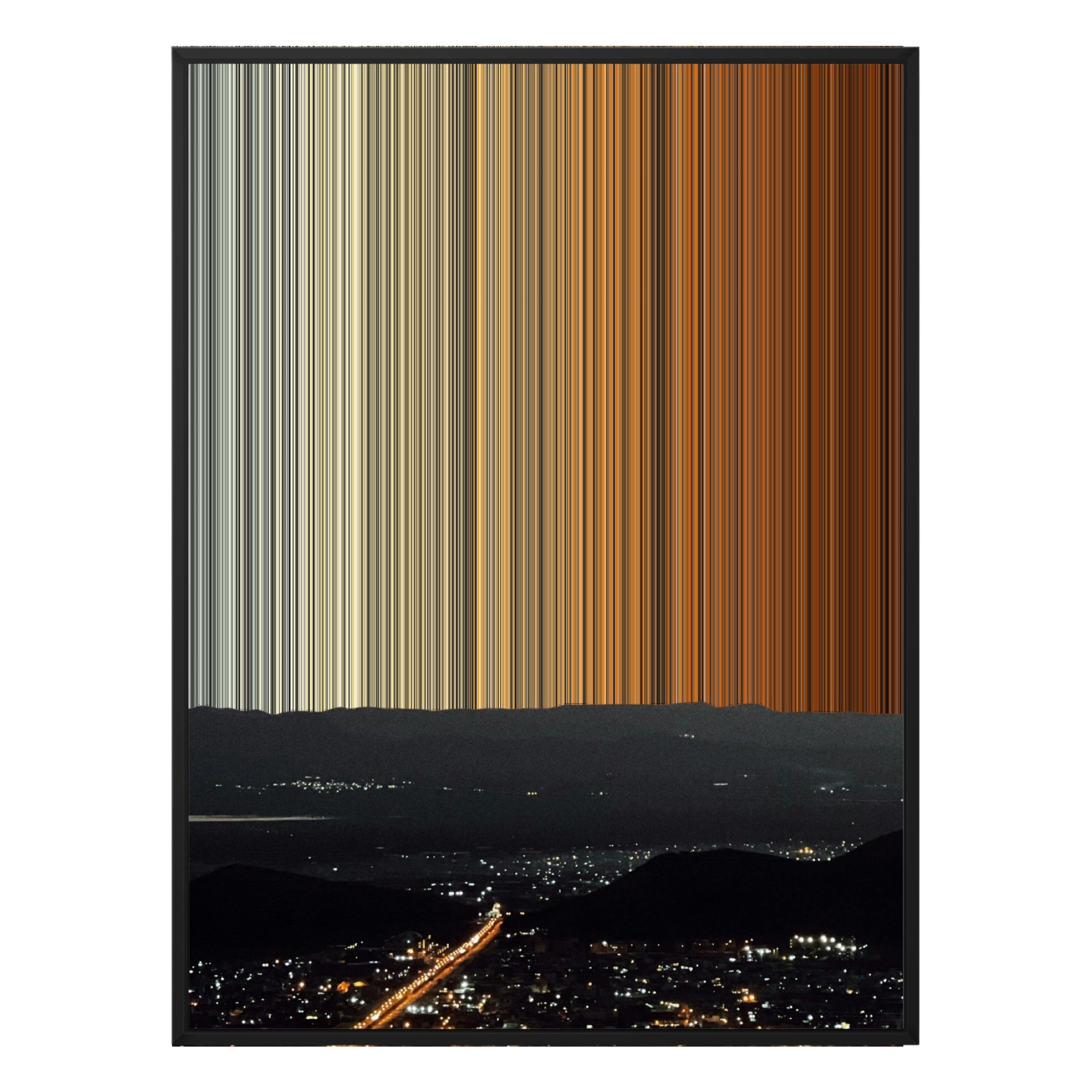 36×32" Framed Canvas - Black Frame variant