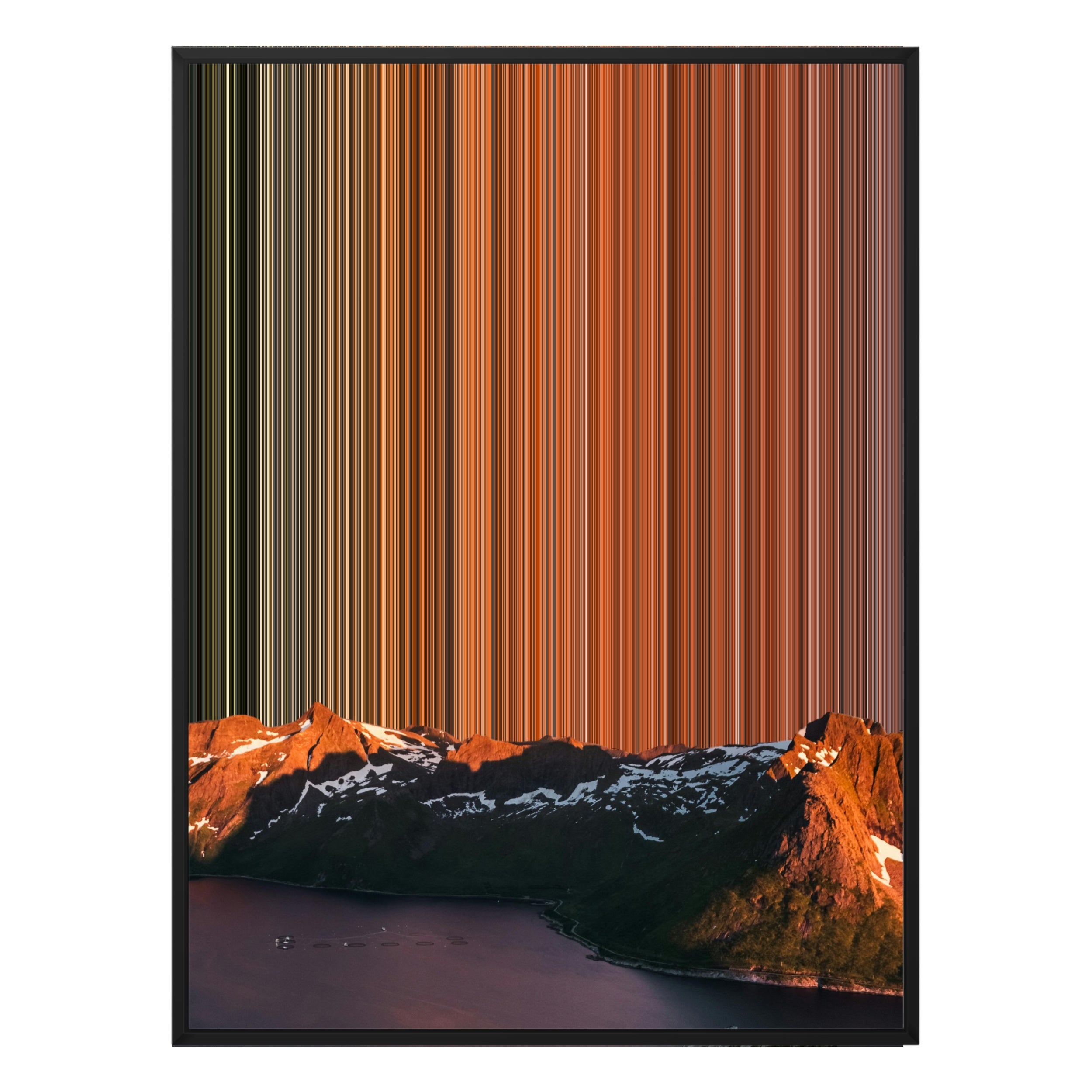 36×32" Framed Canvas - Black Frame variant