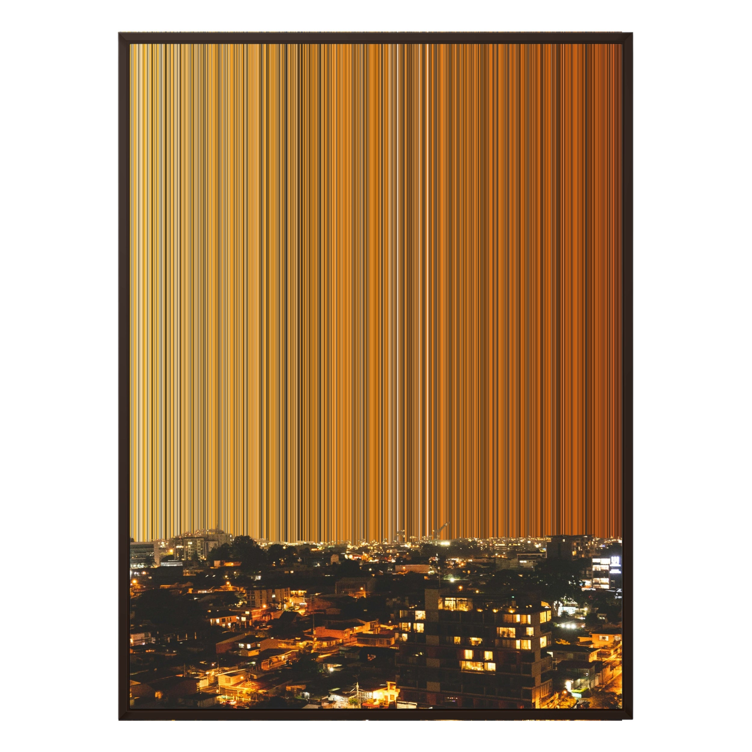 36×32" Framed Canvas - Brown Frame variant