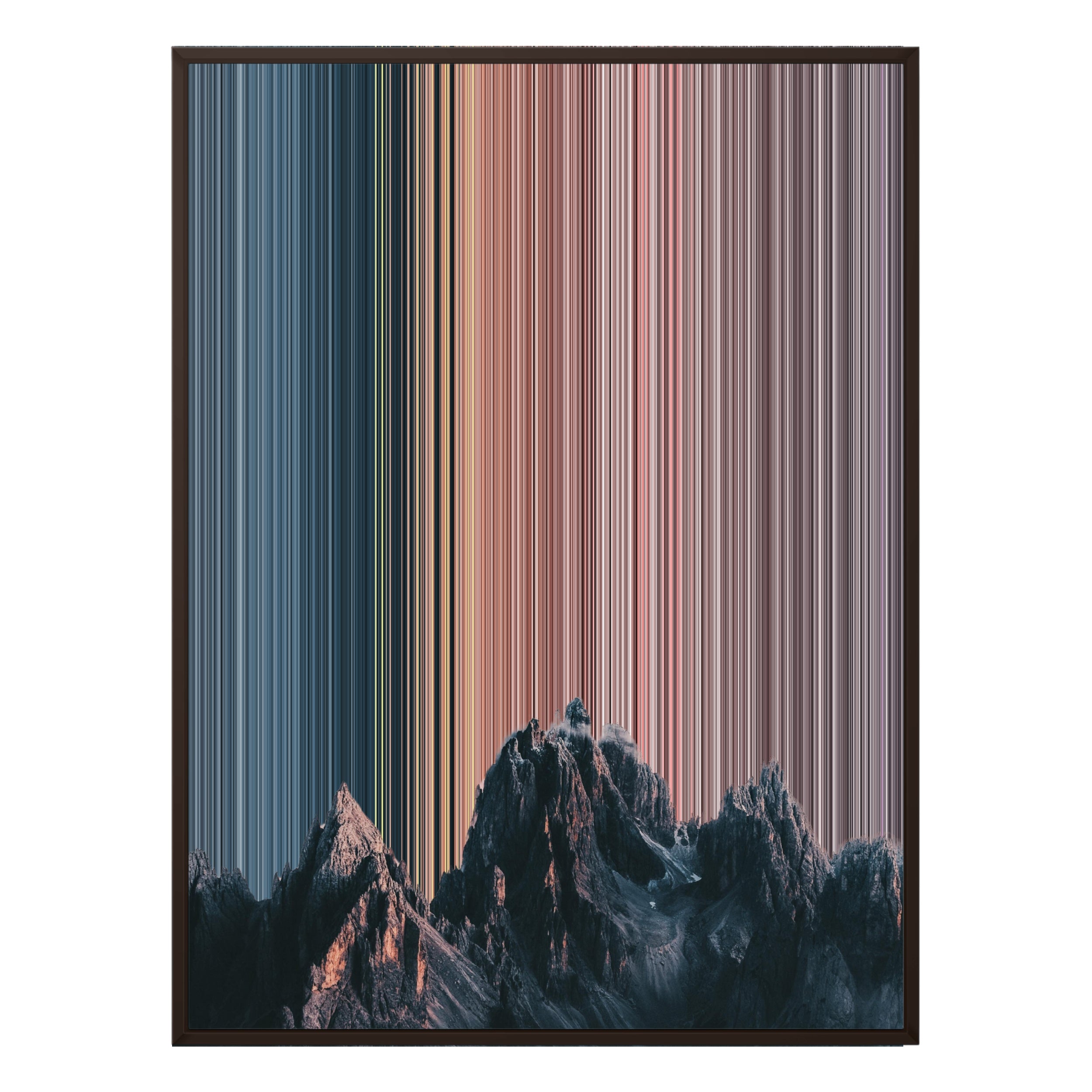 36×32" Framed Canvas - Brown Frame variant