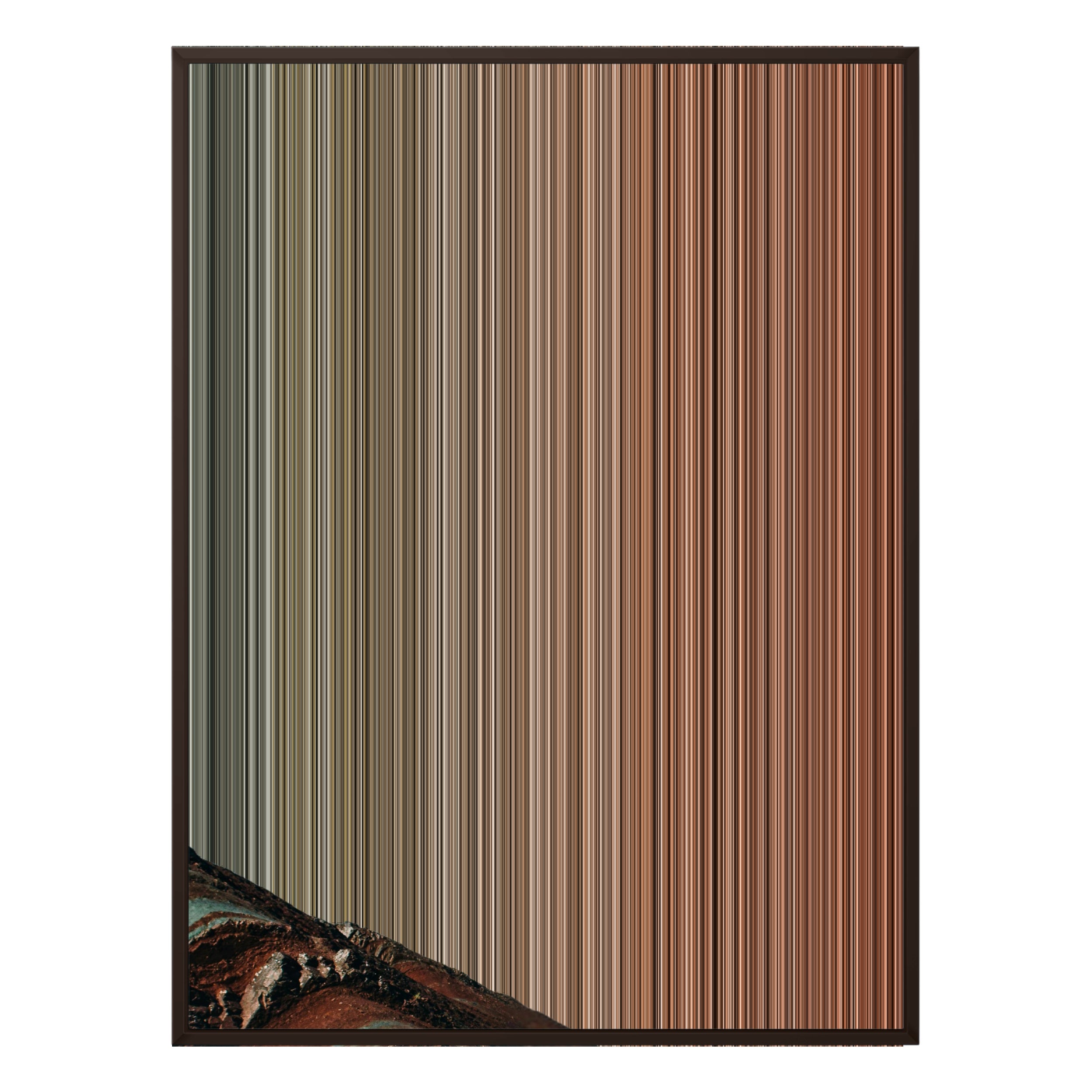 36×32" Framed Canvas - Brown Frame variant