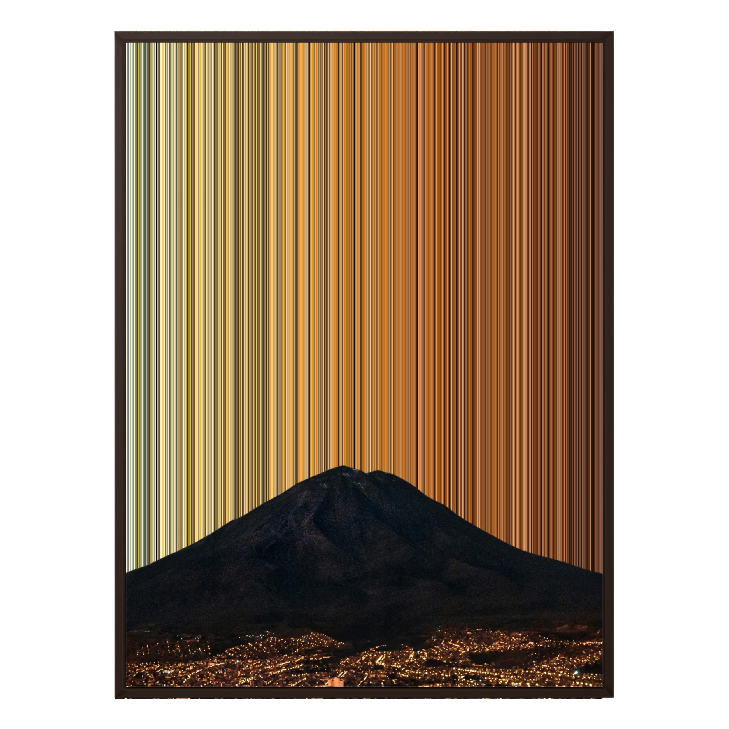 36×32" Framed Canvas - Brown Frame variant