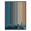 36×32" Framed Canvas - Brown Frame variant