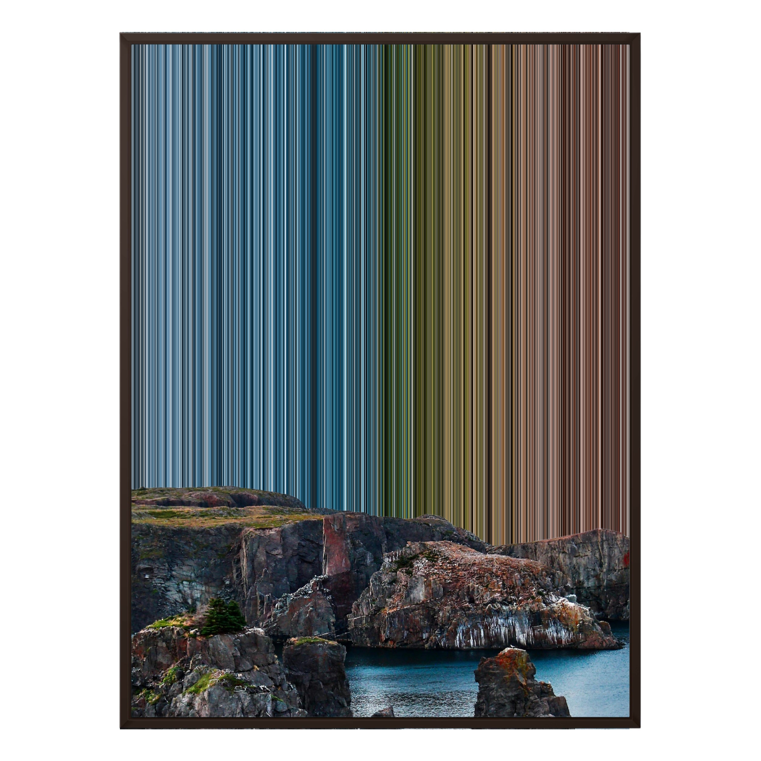 36×32" Framed Canvas - Brown Frame variant