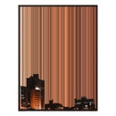 36×32" Framed Canvas - Brown Frame variant