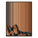 36×32" Framed Canvas - Brown Frame variant