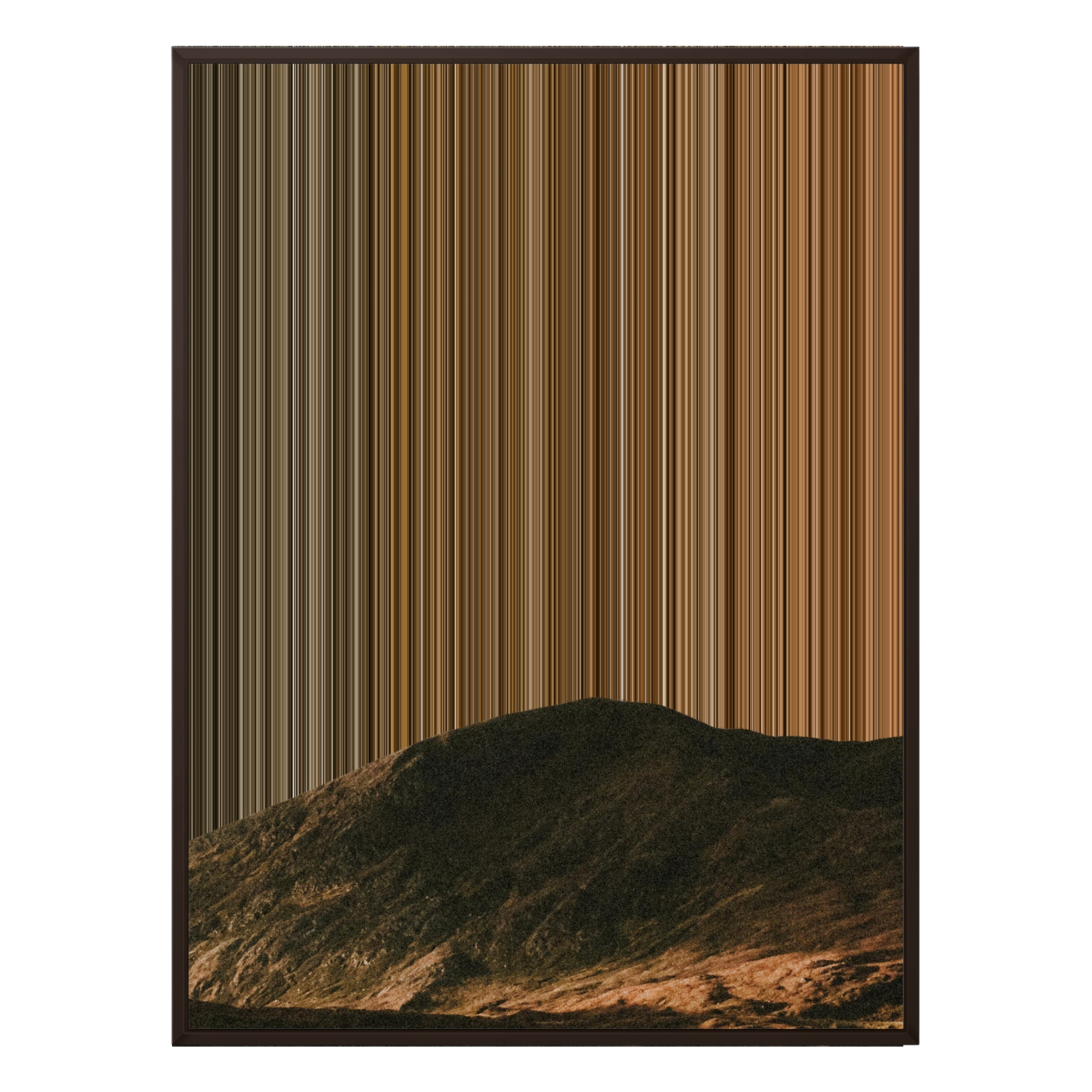 36×32" Framed Canvas - Brown Frame variant