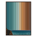 36×32" Framed Canvas - Brown Frame variant