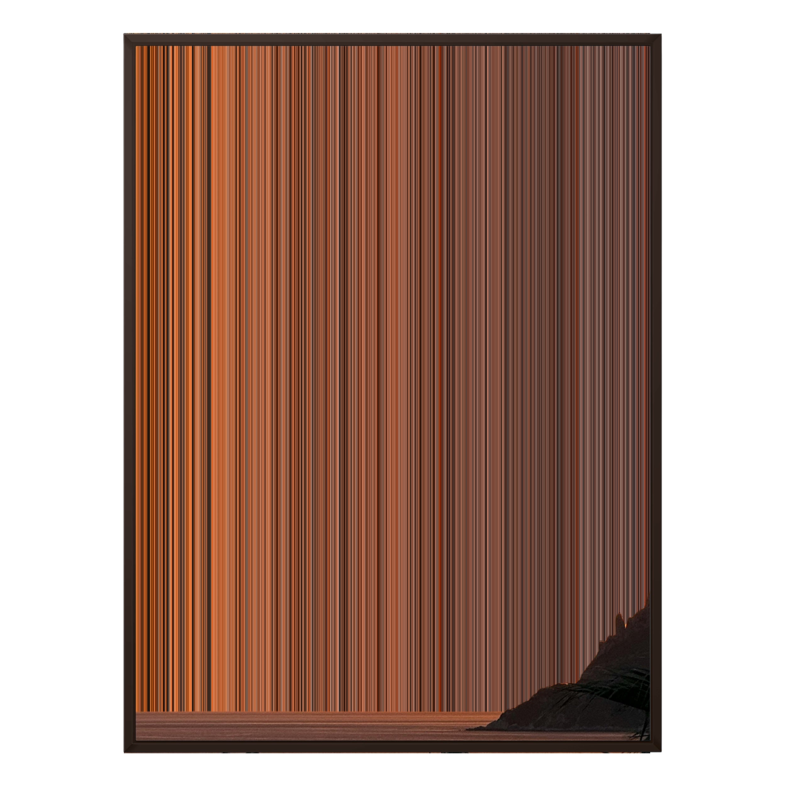 36×32" Framed Canvas - Brown Frame variant