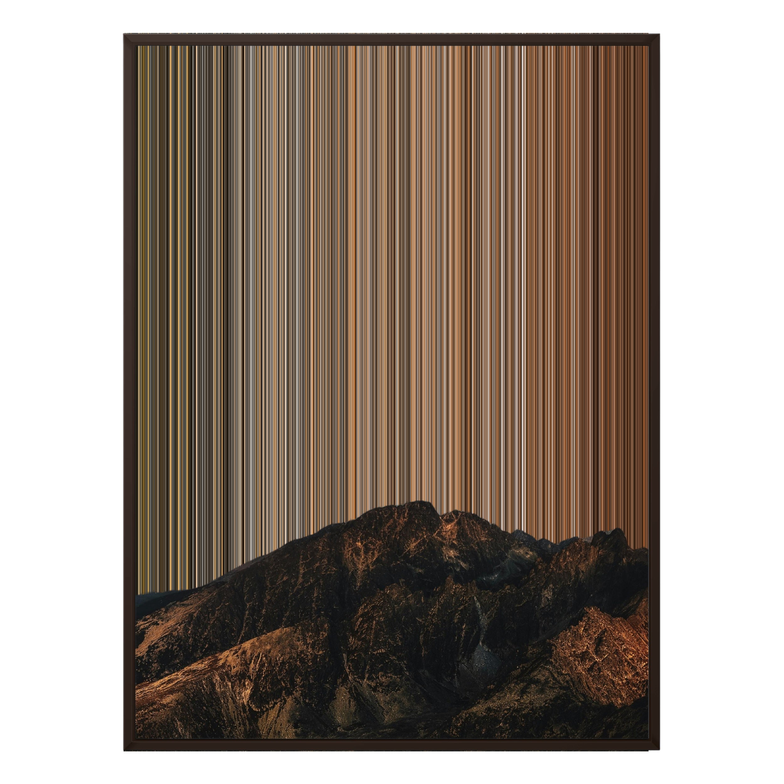 36×32" Framed Canvas - Brown Frame variant