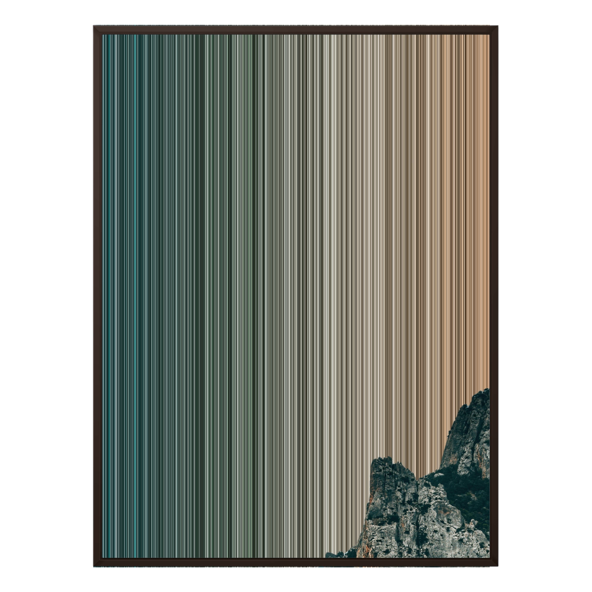 36×32" Framed Canvas - Brown Frame variant