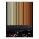 36×32" Framed Canvas - Brown Frame variant