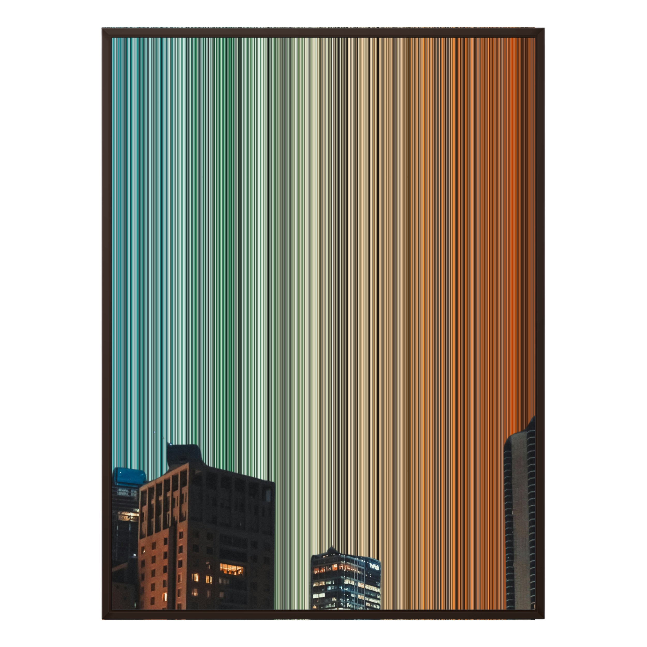 36×32" Framed Canvas - Brown Frame variant