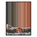 36×32" Framed Canvas - Brown Frame variant