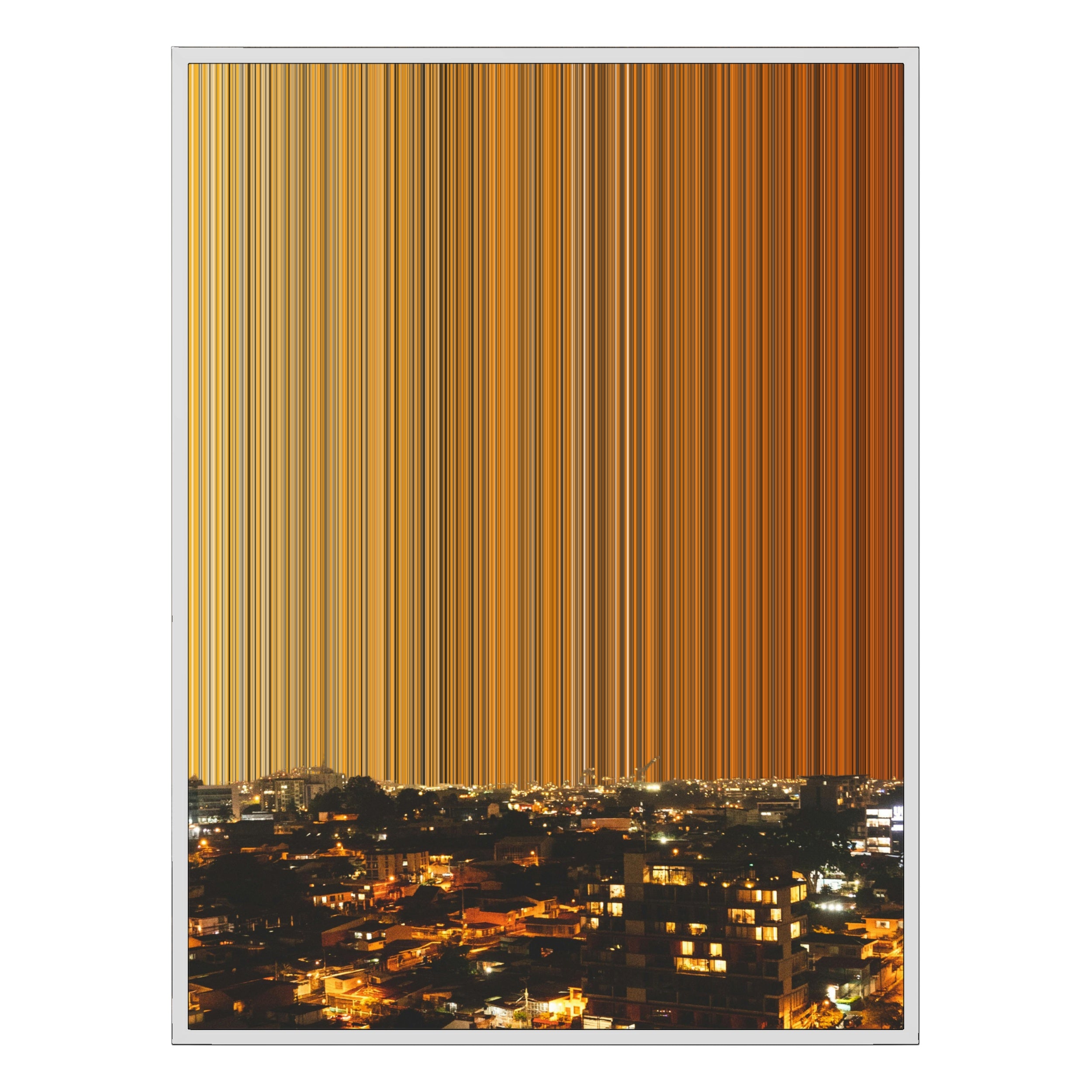 36×32" Framed Canvas - White Frame variant