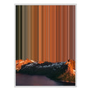 36×32" Framed Canvas - White Frame variant