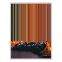 36×32" Framed Canvas - White Frame variant