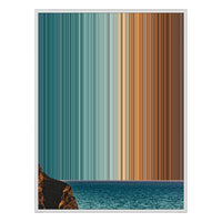 36×32" Framed Canvas - White Frame variant