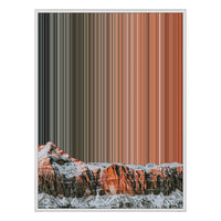 36×32" Framed Canvas - White Frame variant