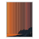 36×32" Framed Canvas - White Frame variant