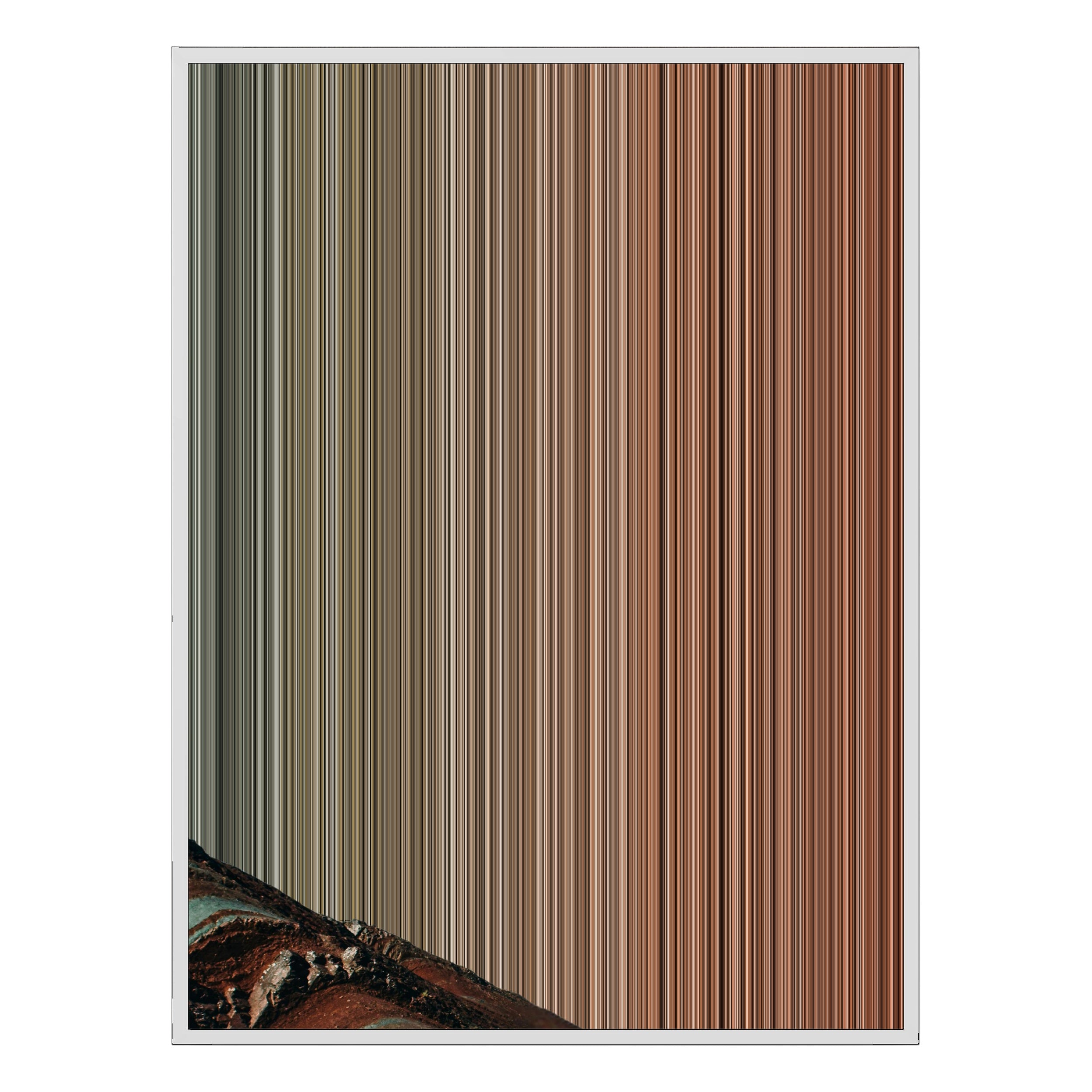 36×32" Framed Canvas - White Frame variant