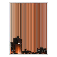 36×32" Framed Canvas - White Frame variant