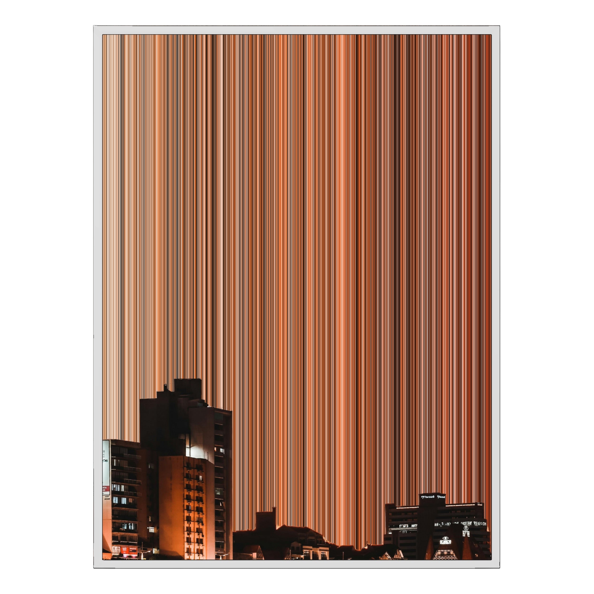 36×32" Framed Canvas - White Frame variant