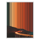 36×32" Framed Canvas - White Frame variant