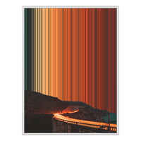 36×32" Framed Canvas - White Frame variant