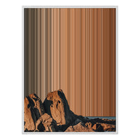 36×32" Framed Canvas - White Frame variant