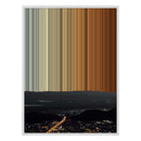 36×32" Framed Canvas - White Frame variant