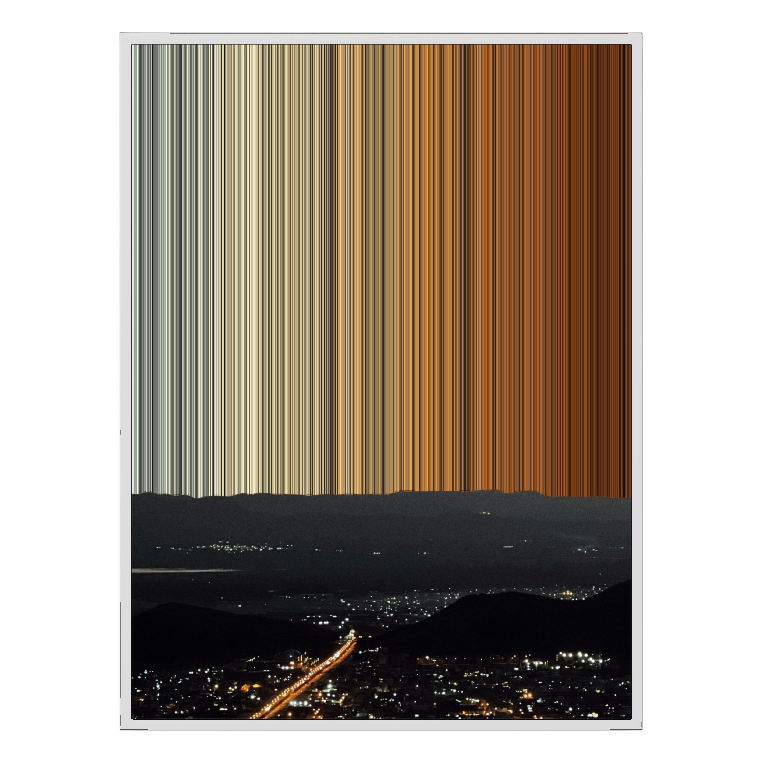 36×32" Framed Canvas - White Frame variant