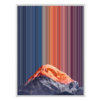 36×32" Framed Canvas - White Frame variant