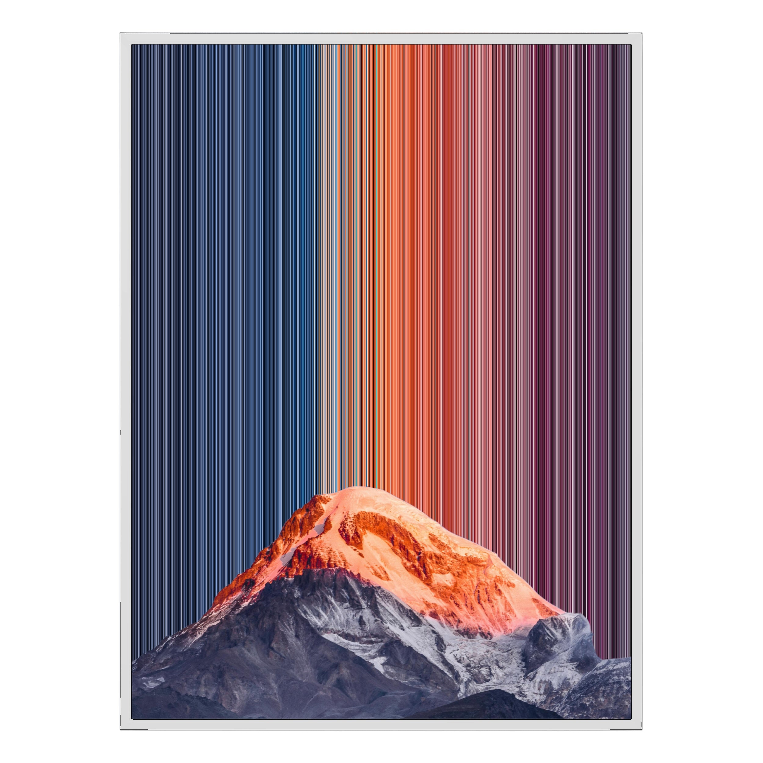 36×32" Framed Canvas - White Frame variant